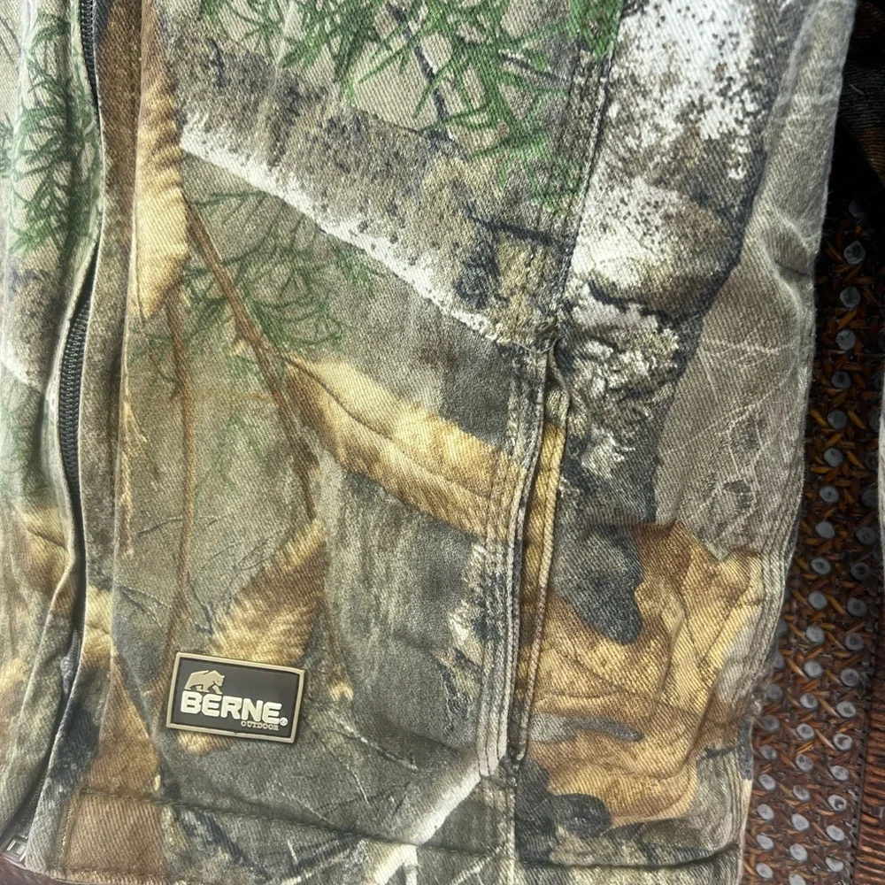 Berne outdoor camo coat youth medium 10-12 jacket hooded_8